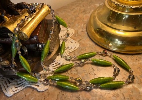 Collier ancien rangs perles - collier,