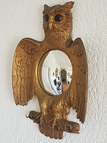 Miroir doré œil sorcière - doré, de