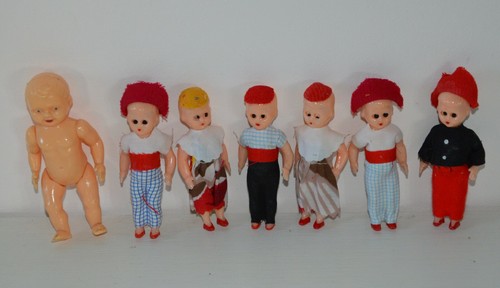 Lot mini poupée et - lot,