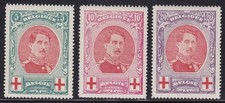 1915 Belgique - Catalogue unifié n° 132/134 Croix-Rouge - 3 valeurs - MNH**