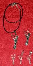 HAIR STYLIST CHARM - COSMETOLOGY - BEAUTY SALON - SISSORS - COMB - U CHOOSE