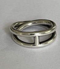 5728a- Bague Hermès Argent
