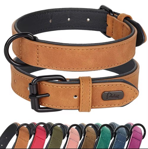Collier cuir véritable grand - cuir,