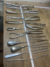 Lot 25 outils anciens Dentiste
