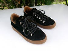 Chaussures baskets daim noir