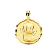 Pendentif Or 9K 375 Mls. Médaille Marie Française. 16 MM. 1,25 Grammes