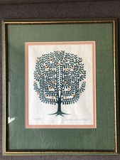 Sabra Johnson Field signed print, “Espalier”