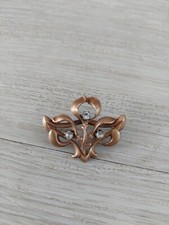 BIJOUX BROCHE ART NOUVEAU GUI "soudé Or"