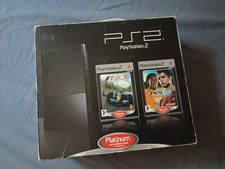 Console Playstation 2 PS2 PS Two Slim Noire Édition F1 2006 et PES 2008 Platinum