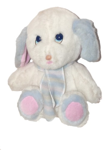 Peluche chien blanc - peluche,