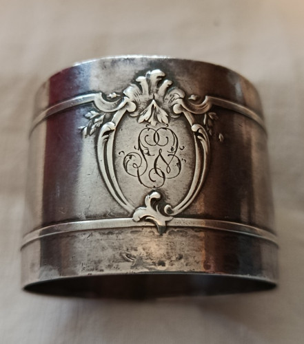 Rond serviette argent - rond, de