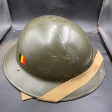 Original Armée Belge Casque - Britannique WW2 Style - Avec Doublure Taille 57