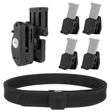 IPSC USPSA IDPA 3-Gun Competition Rig with Belt + Holster + 4PC Magazine Pouches