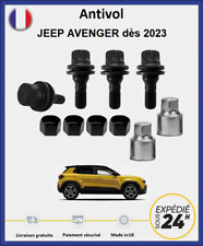 Ecrous antivol de roues noir Jeep Avenger dès 2023 (4 écrous + 2 douilles)