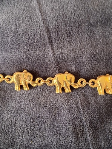 Bracelet éléphants métal - bracelet, en