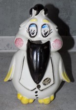 RARE ANTIQUE ARTHUR WOOD EARTHENWARE N°4814 PELICAN SHAPE WIRE UNRAILER 60s