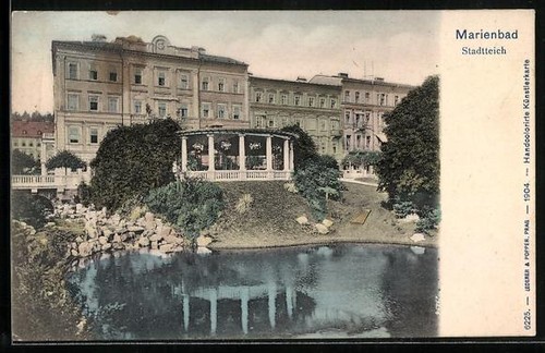 Carte postale marienbad - carte,