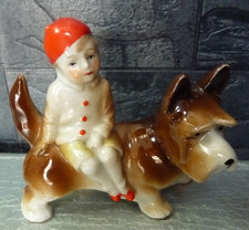 FIGURINE CHIEN+GARCONNET