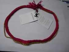Antik Batik COLLIER  soie rose