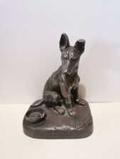 Sculpture Chien Bronze H' Pétrilly