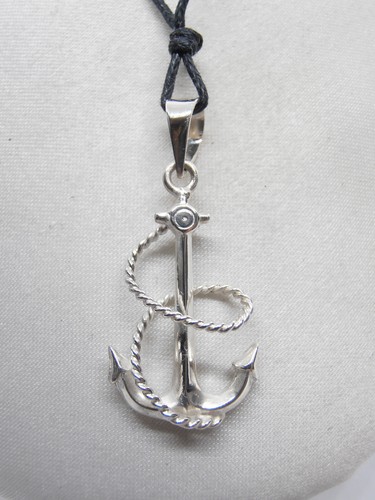 Ancre avec corde pendentif - :,