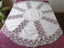 Nappe ancienne ronde avec