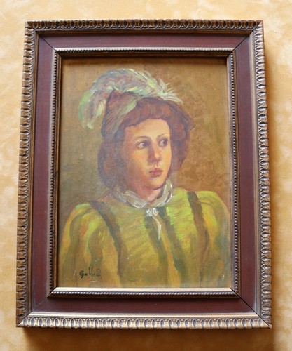 Peinture ancienne main - peinture, à