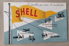 BUVARD SHELL - GASOLINE - BITUMEN - OIL - FUEL OIL