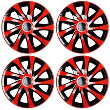 4x Enjoliveurs DRACO CS ROUGE