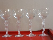 4 Verres à Vin en Cristal de