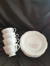 Tasses A Thé Et Assiettes Porcelaine Allemande Scherzer 