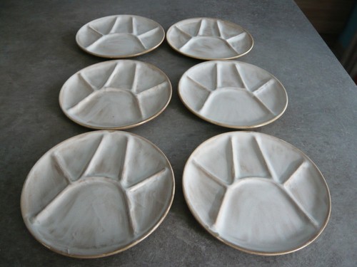 Assiettes fondue gres - 6,
