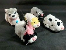 2009 Zhu Zhu Pets FUR REAL FRIENDS LOT WORKING CONDITION Dog Mohawk Spots Nice