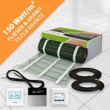 Chauffage Au Sol Électrique 150W Ensemble De Carrelage Pour Salle De Bain