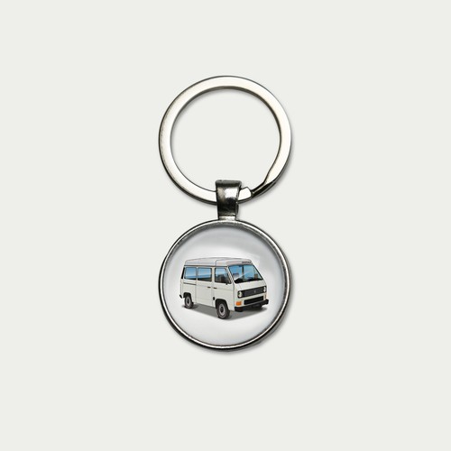 Porte clefs combi van - t3,