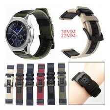 Bracelet nylon + cuir  20mm