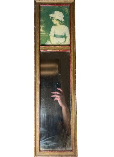 Antique trumeau mirror - antique,
