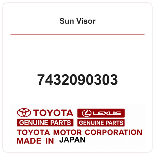 Pare soleil origine toyota - pare-soleil, d'origine