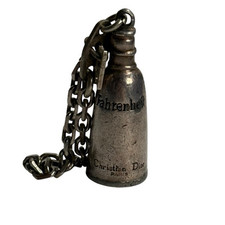 Vintage Christian Dior Fahrenheit Charm Dior Metal Pewter Keychain Dior