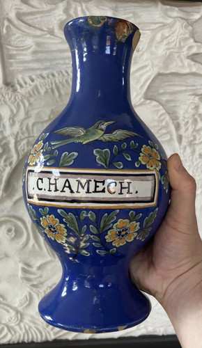 Ancien pot pharmacie faience - pot,