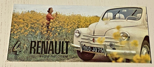 Brochure vente renault 4cv - brochure,