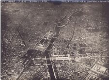 FRANCE Photo aérienne de Paris Grande Guerre WW1 Vintage argentique 7-8-1916 