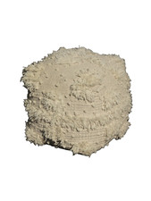 Unique Modern Off White Ottoman Pouf Footstool