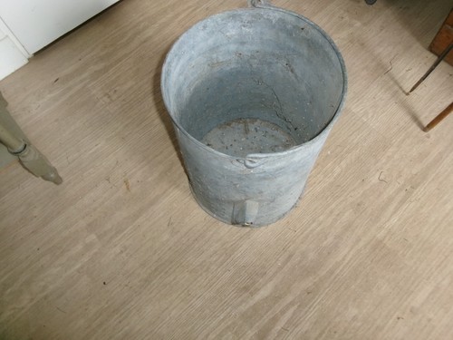Ancien bac multiusages zinc - bac, en