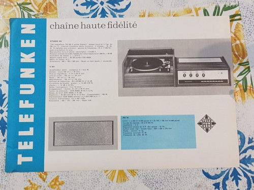 Ancienne publicite telefunken - ancienne,