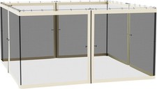 Outsunny 13' x 13' Universal Replacement Mesh Sidewall Netting for Patio Gazebos