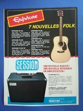OLD AD ADVERTISEMENT 80s Epiphone Folk Guitar