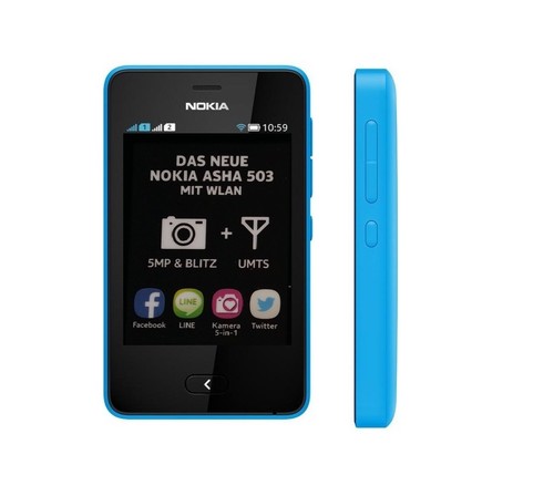 Nokia asha 503 bleu - asha, en
