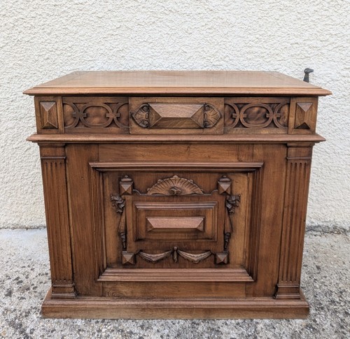 Coffre rangement noyer - de,