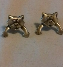 Boucle d'oreille chat - métal